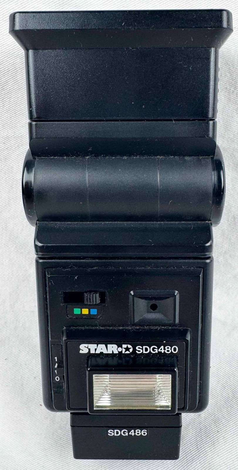 STAR-D SDG-480 camera flash with case. Tested and works.