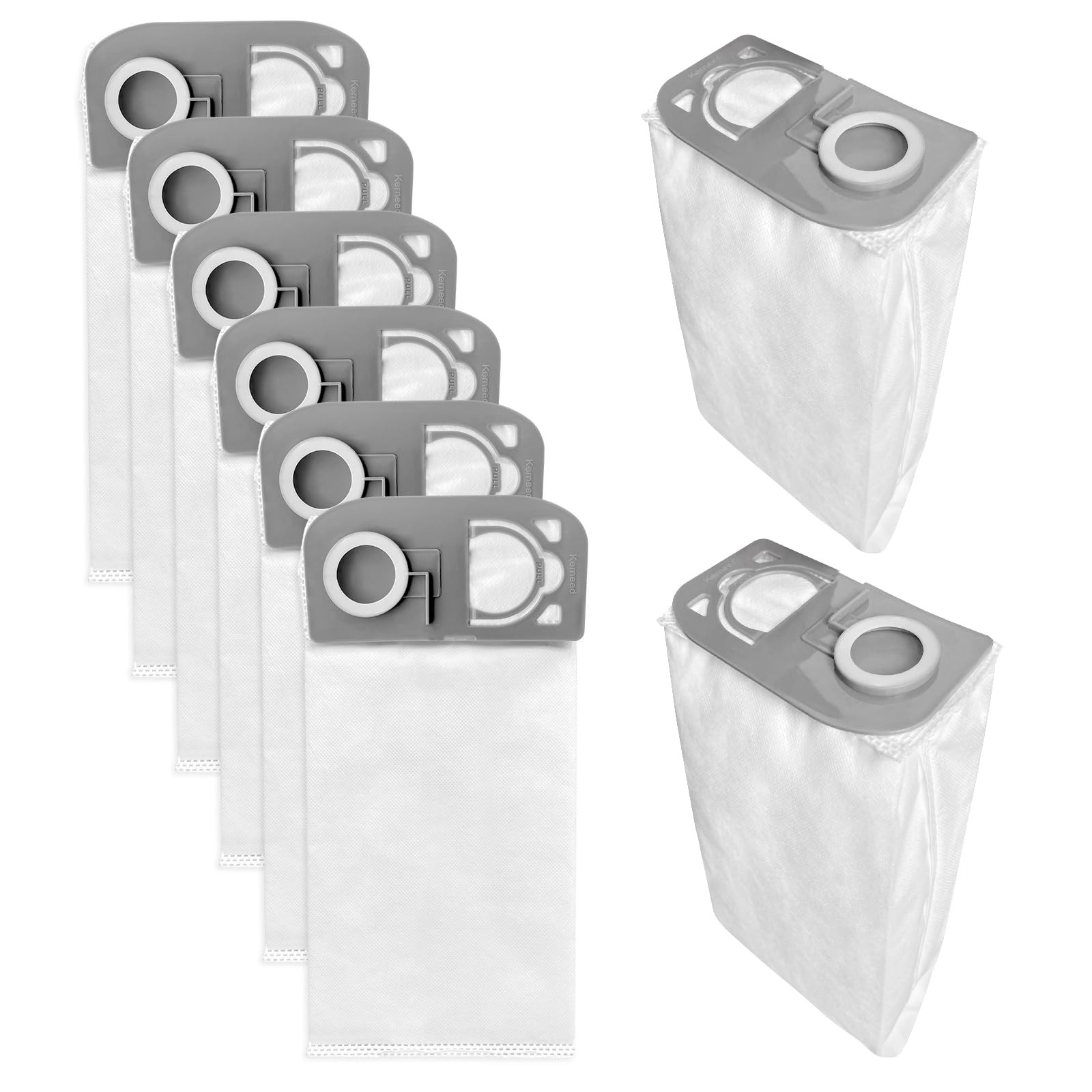 8 Pack HEPA R25 Vacuum Cleaner Bags Compatible for Riccar Series white