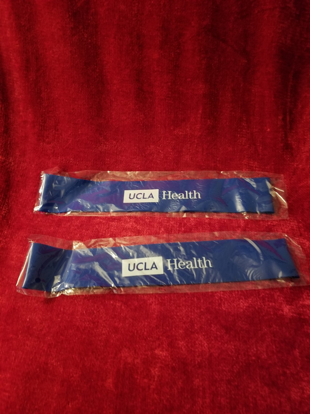 Set of 2 UCLA Health Resistance Band Loop Exercise Yoga Workout Gym Fitness
