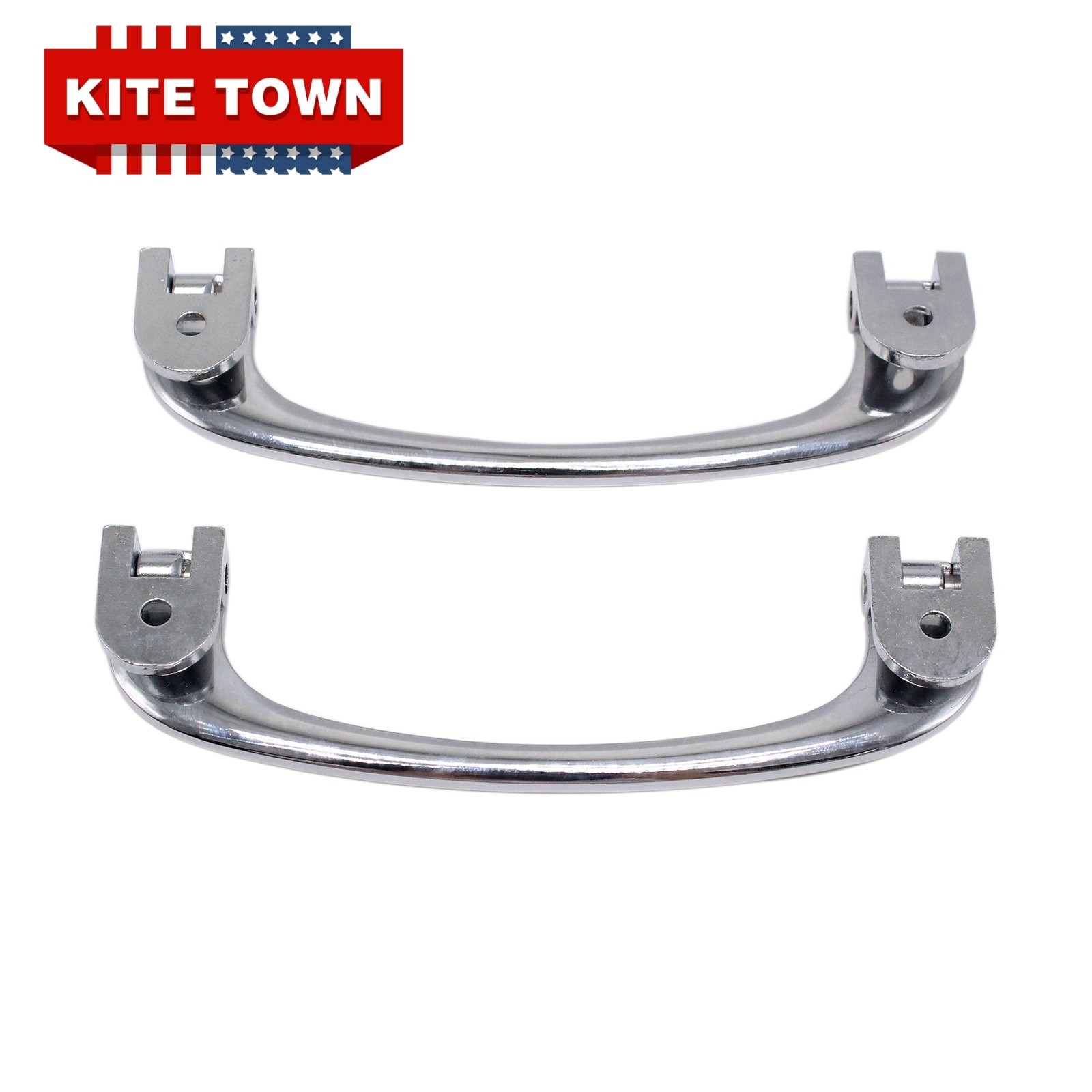 Chrome Interior Door Pull Handle Pair Universal For Classic Cars Tudor
