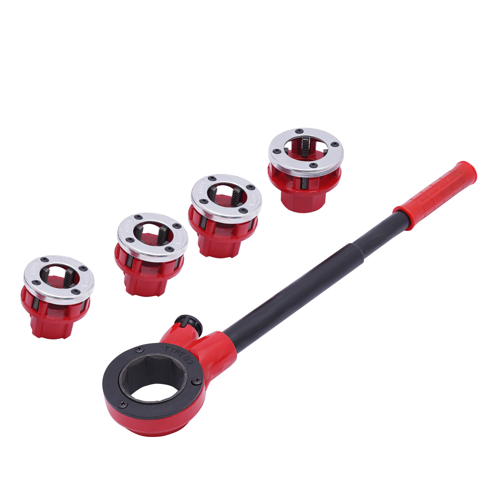 Pipe Threading Kit BSPT Manual Thread Cutting Steel Threader Plumbers Set