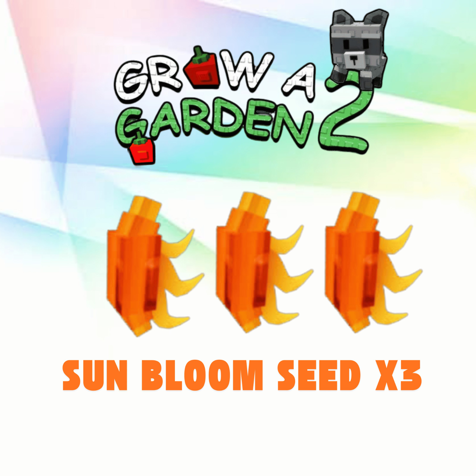 CHEAPEST 🔥Grow a Garden 2 🔥 SUN BLOOM SEED X3 ETc🔥 VIA MAIL BOX FAST DELIVERY