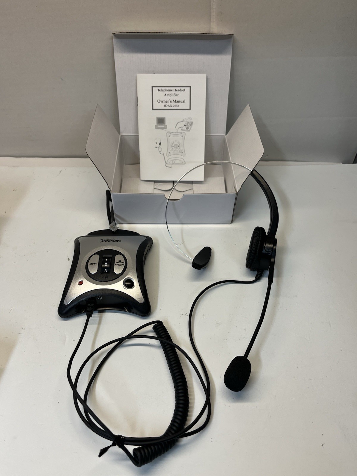 Telephone Headset Amplifier DAX-275H With Monaural Headset