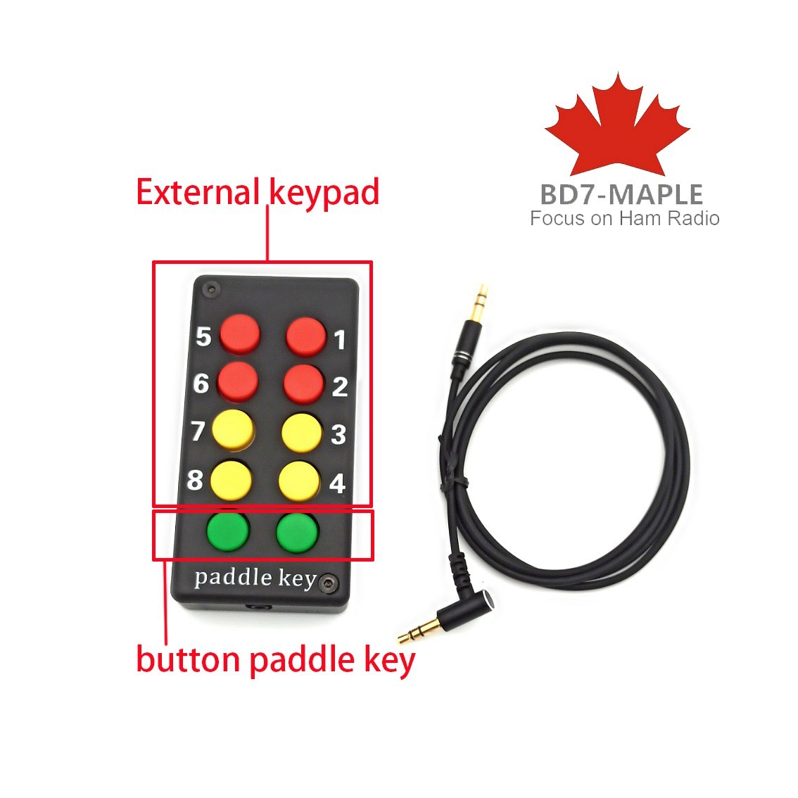 External Memory Keypad Keyboard Remote Control keyer for  Icom IC-705 IC-7610