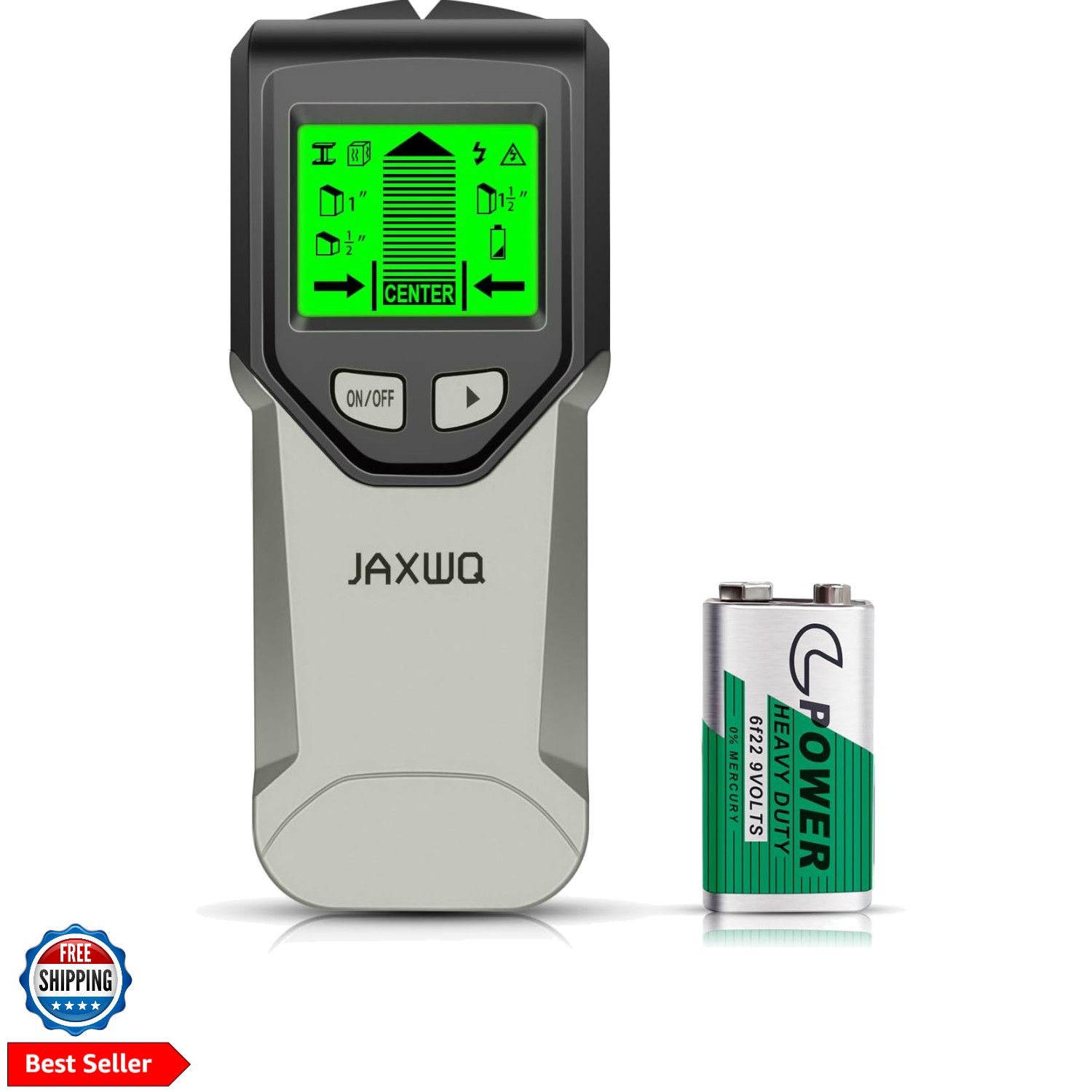 Stud Finder Wall Scanner - 5 in 1 Stud Finder Tool w/Smart Chip and HD LCD Di...