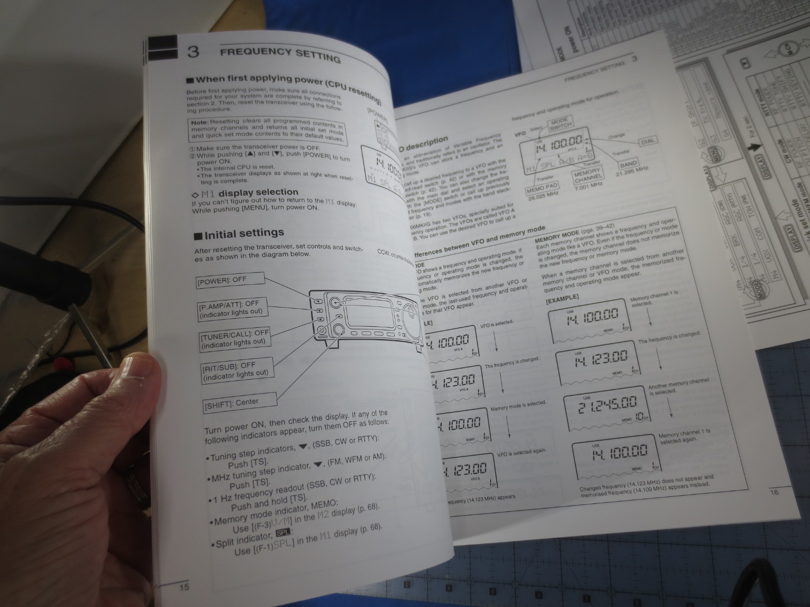 ICOM IC-706MKIIG Instruction Manual & Operation Guide & W7YEN Sheet!
