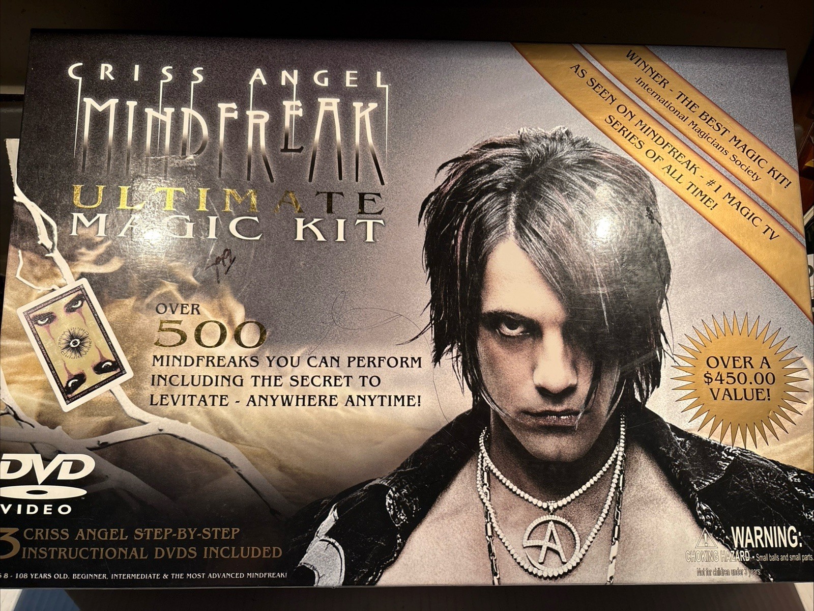 Magic Set Criss Angel Mind Freak Ultimate Magic Kit EMPTY BOX ONLY