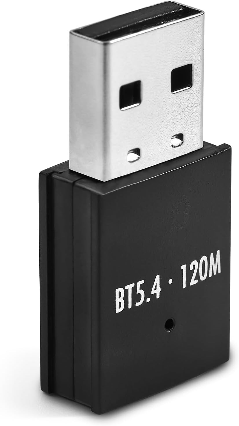 JAPOO Bluetooth 5.4 Adapter for PC,BT Dongle Receiver,Long Range USB Bluetoot...