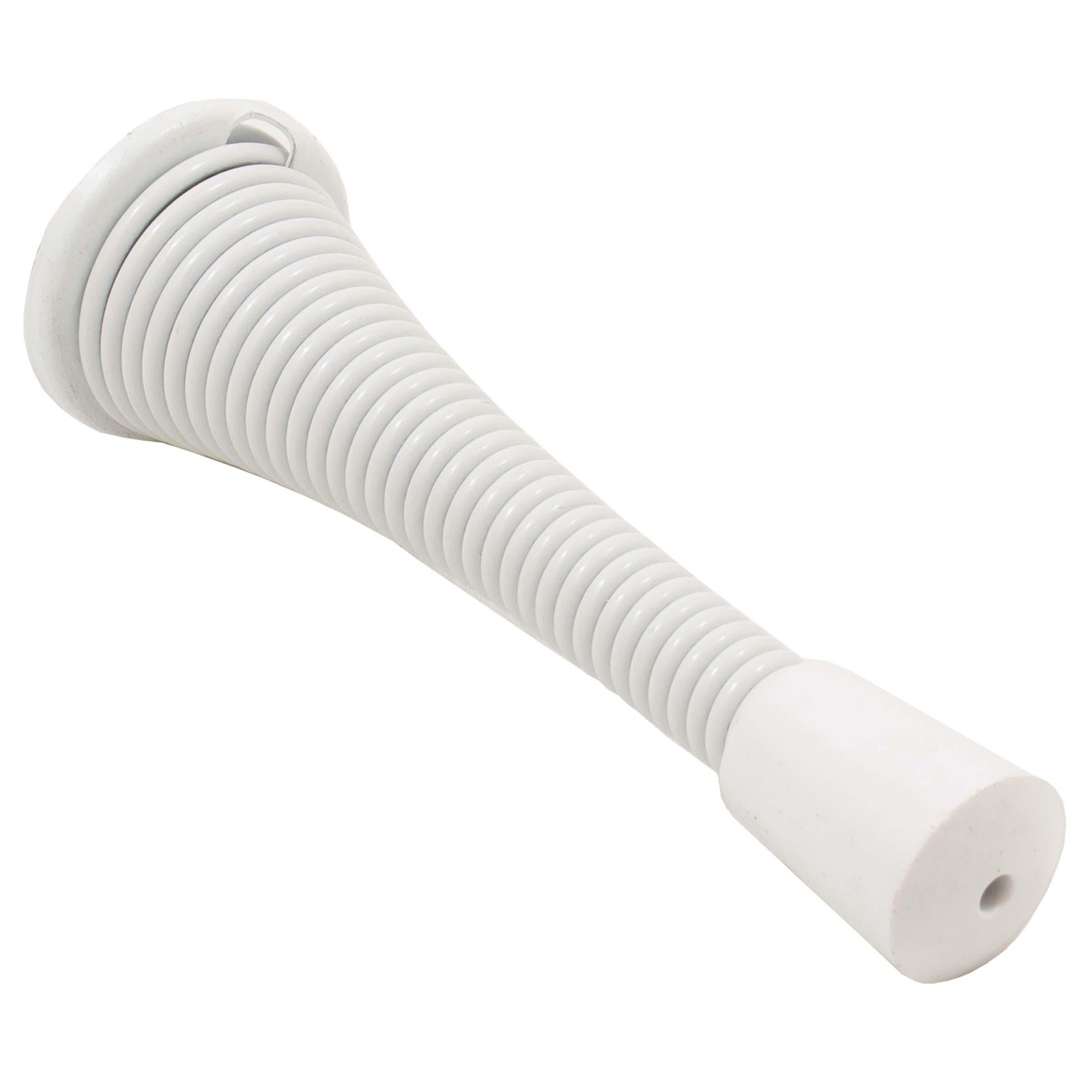 Heavy-Duty Spring Door Stop, 3 Inches, White by Stone Harbor Hardware