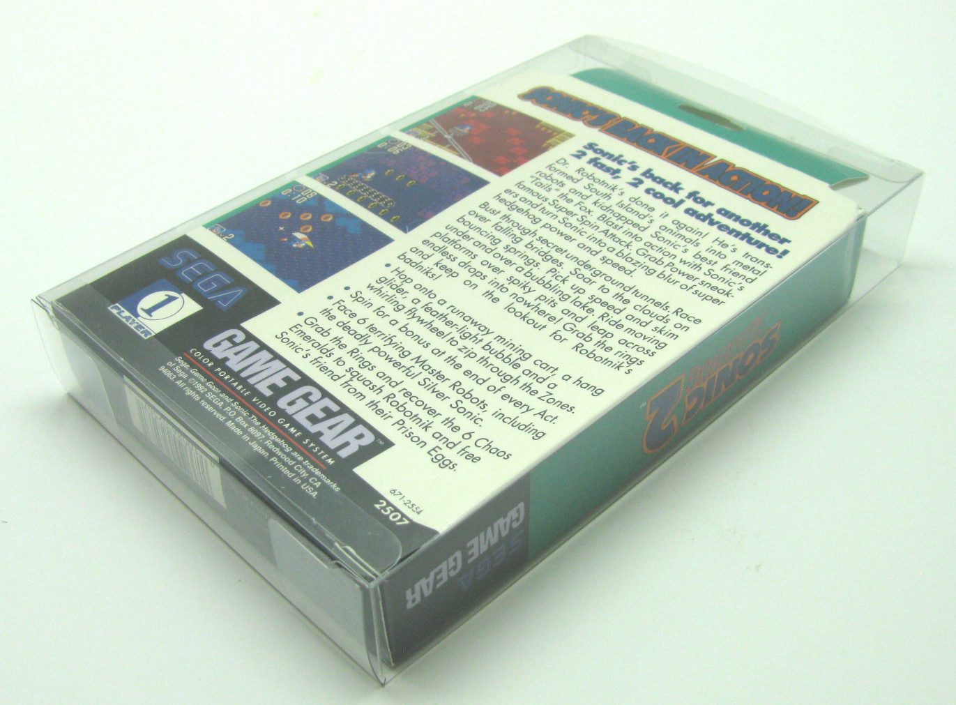 5x SEGA GAME GEAR BOX CIB - CLEAR PLASTIC PROTECTIVE BOX PROTECTOR SLEEVE CASE