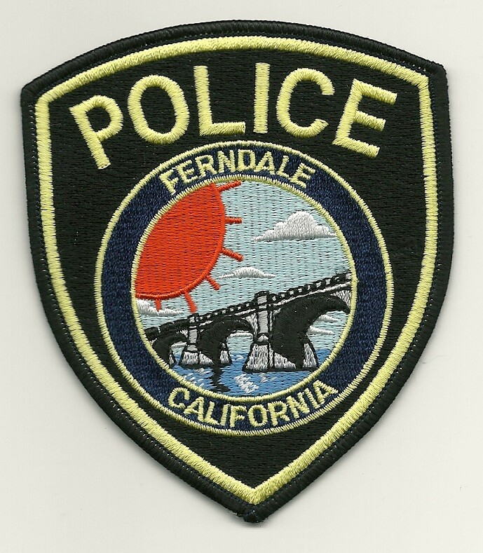 Scenic Ferndale Police State California CA Bridge patch