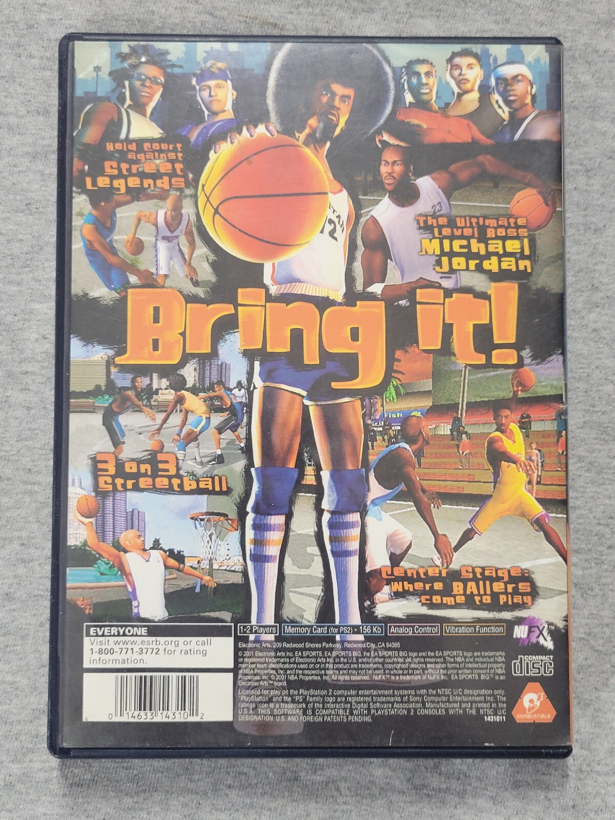 Empty Case Playstation 2 NBA Street Case Only No Game Disc Replacement Case