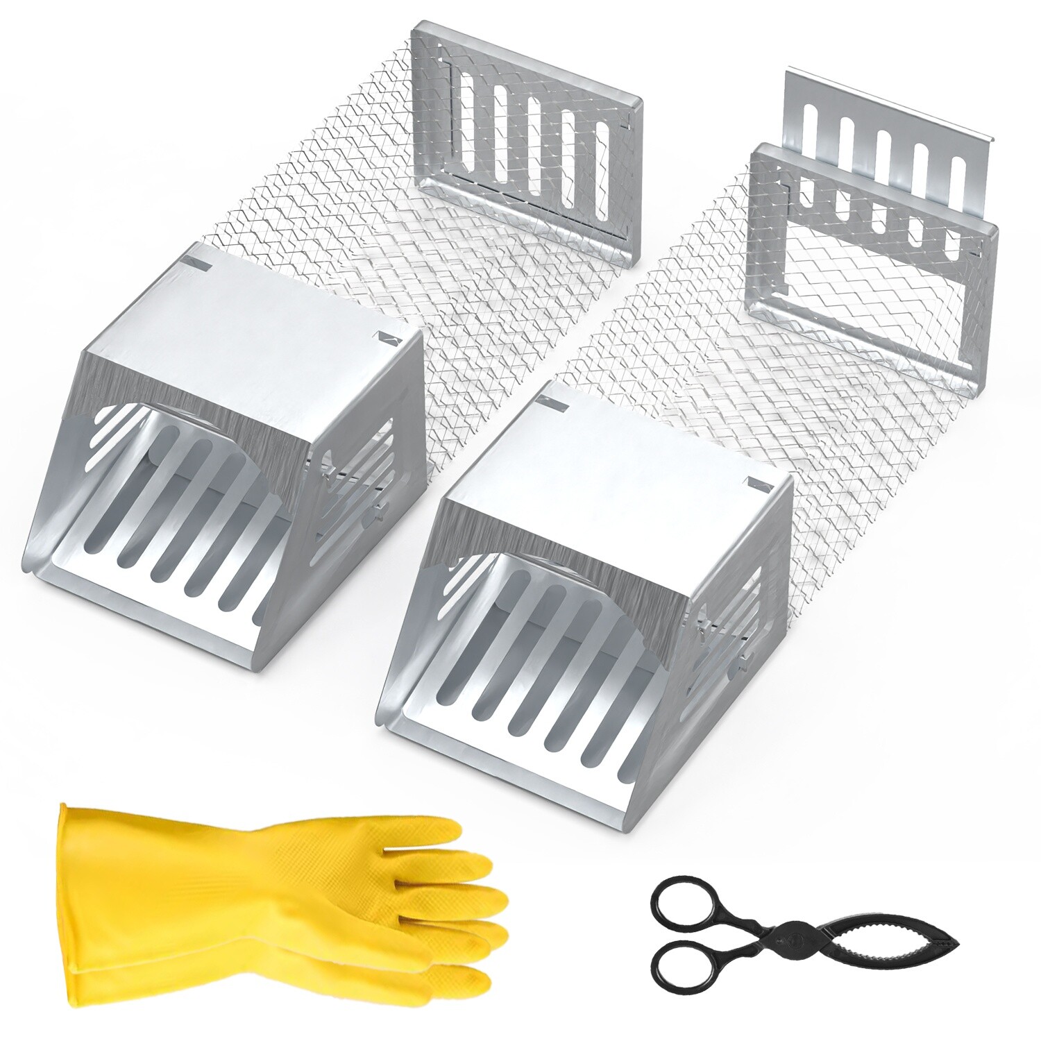 2Pcs Rat Trap Humane Live Chipmunk Cage Traps for Mouse Traps Work for Indoor