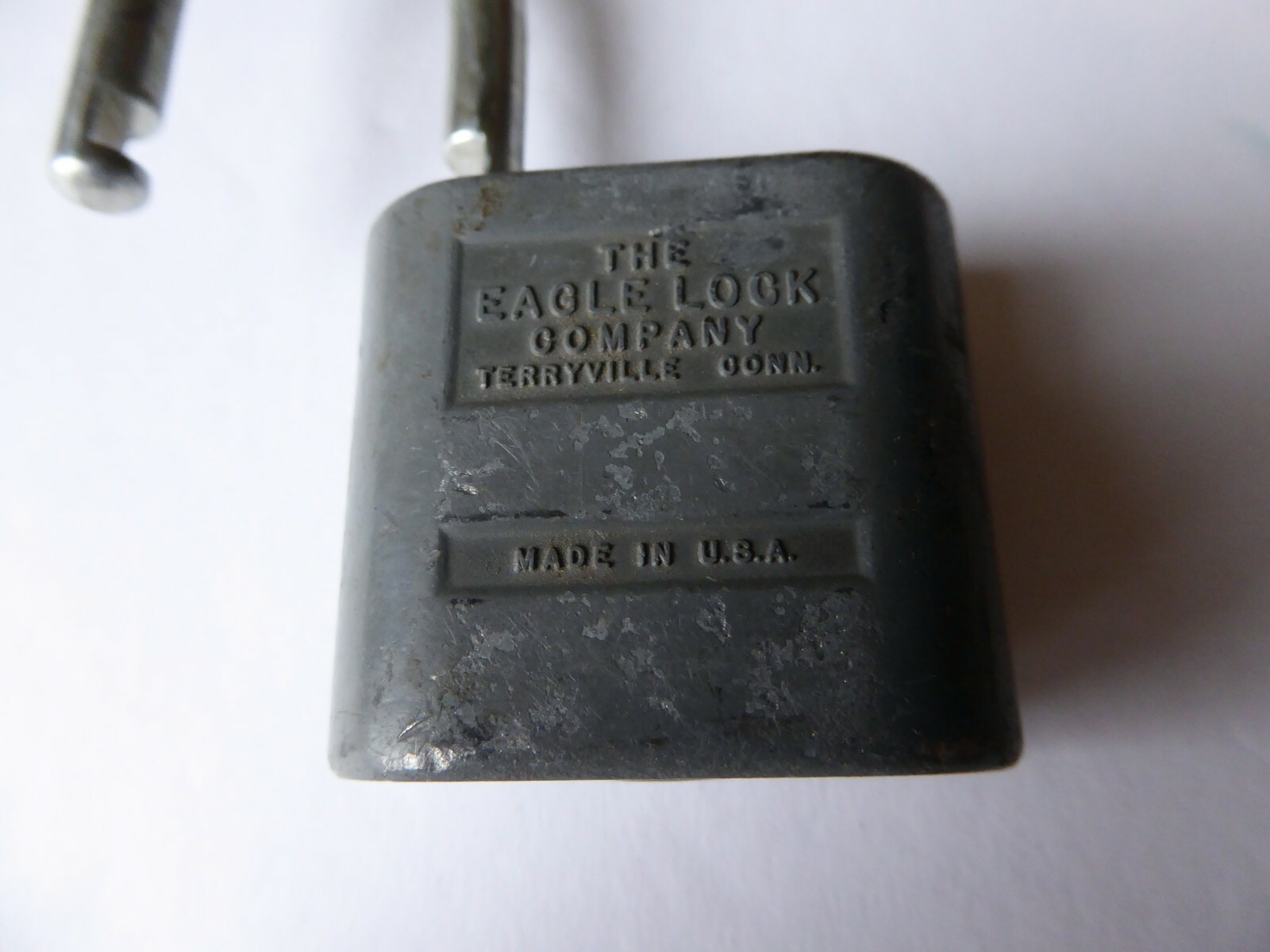 VINTAGE EMBOSSED EAGLE LOCK COMPANY Padlock NO KEY