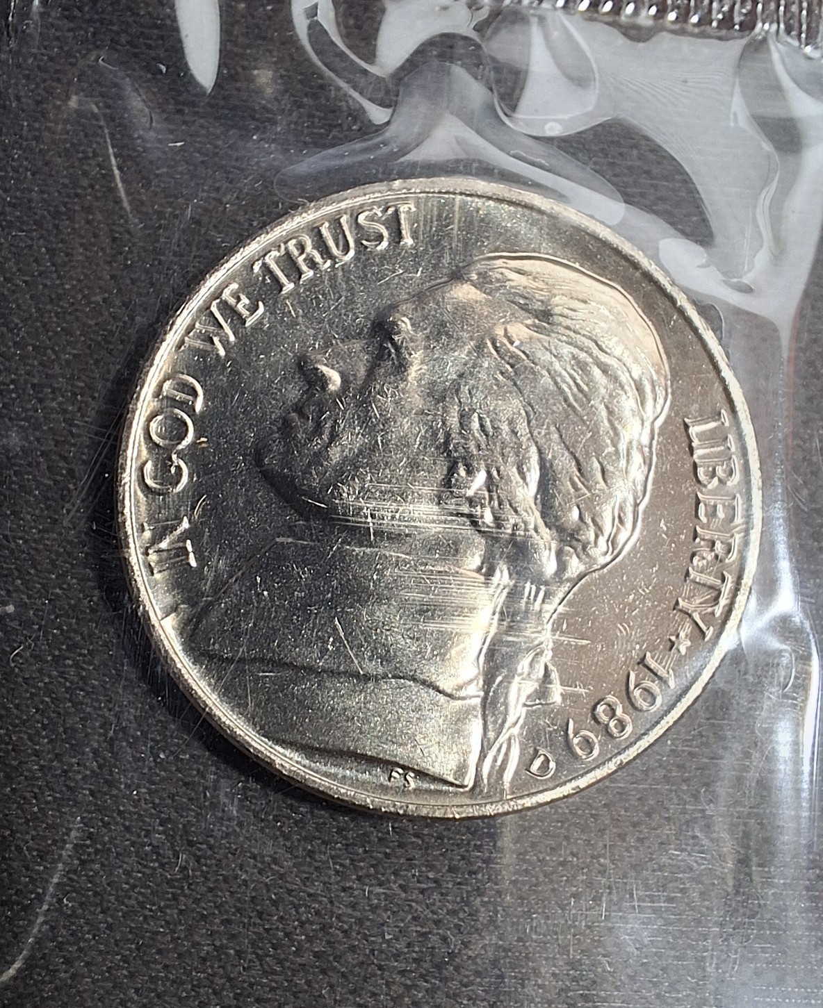 1989 Uncirculated Coin Set, Packaging ERROR, Missing "P" Cent, Sealed