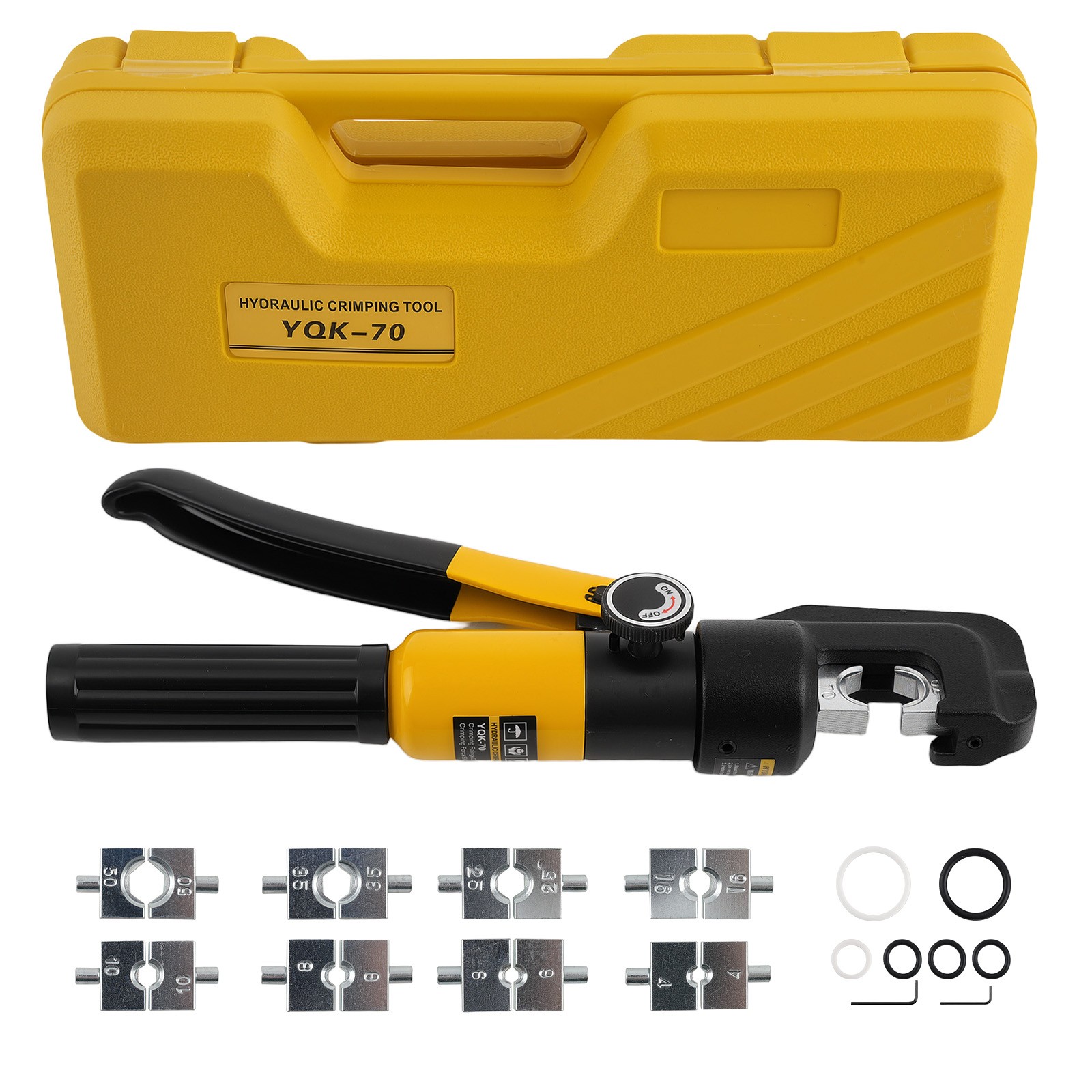 New 10 Ton Hydraulic Crimper Crimping Tool With 9 Dies Wire Battery Crimper Tool