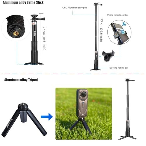 Insta360 X5/X4 Accessories Kit - Magnetic Mount, Tripod, Selfie Stick, Chest Str