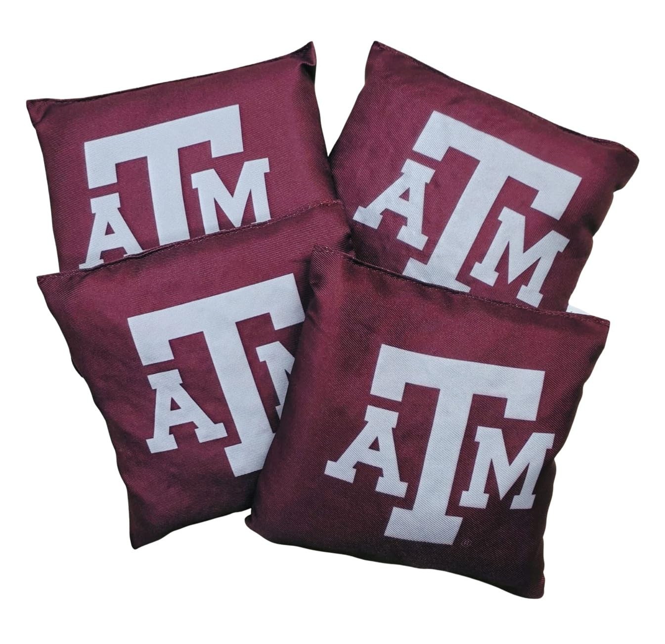 Cornhole Regulation Bean Bags 6" x 6", 16oz (Maroon/Gray, Texas A&M Aggies)