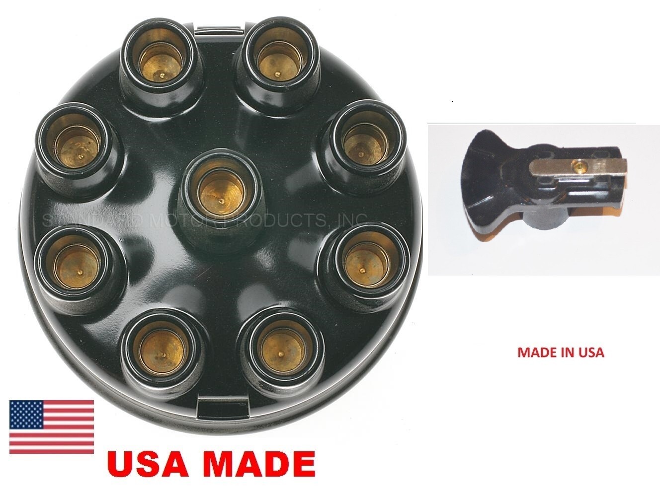 Distributor Cap & Rotor FORD V8 Unilite dual point MALLORY YL YLU YT FITS 209M