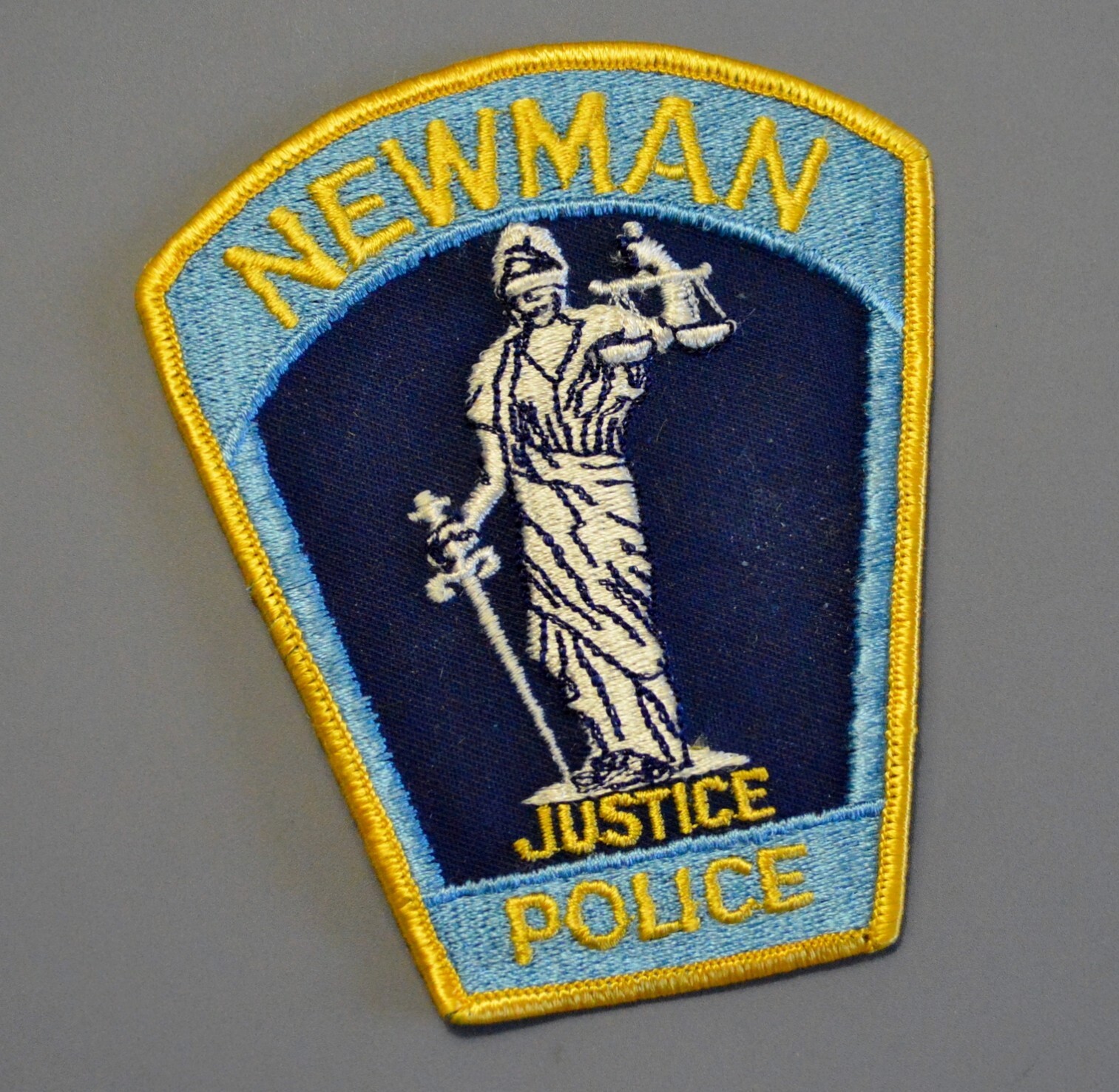Newman California Police Justice Patch ++ Mint Stanislaus County CA