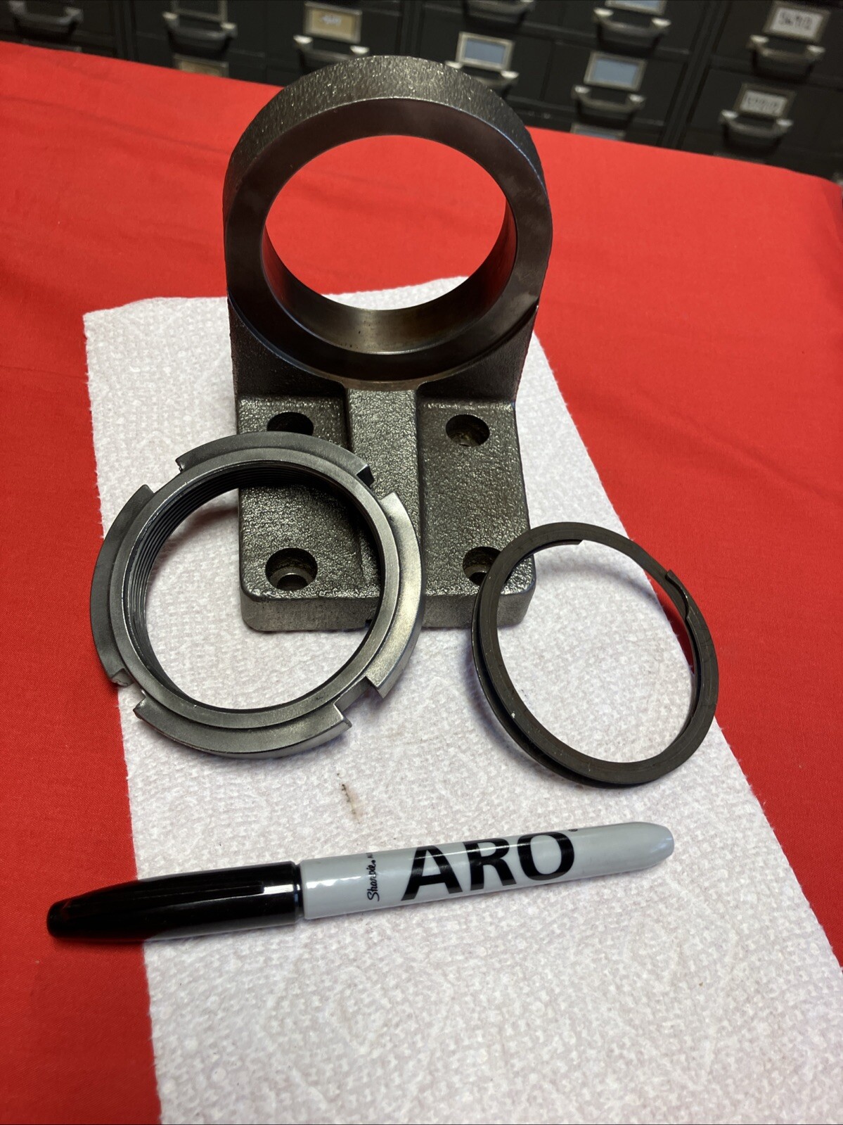 40588-1, ARO Ingersoll Rand, Foot Bracket Kit, for 8265 & 8268 Feed Drill, USED