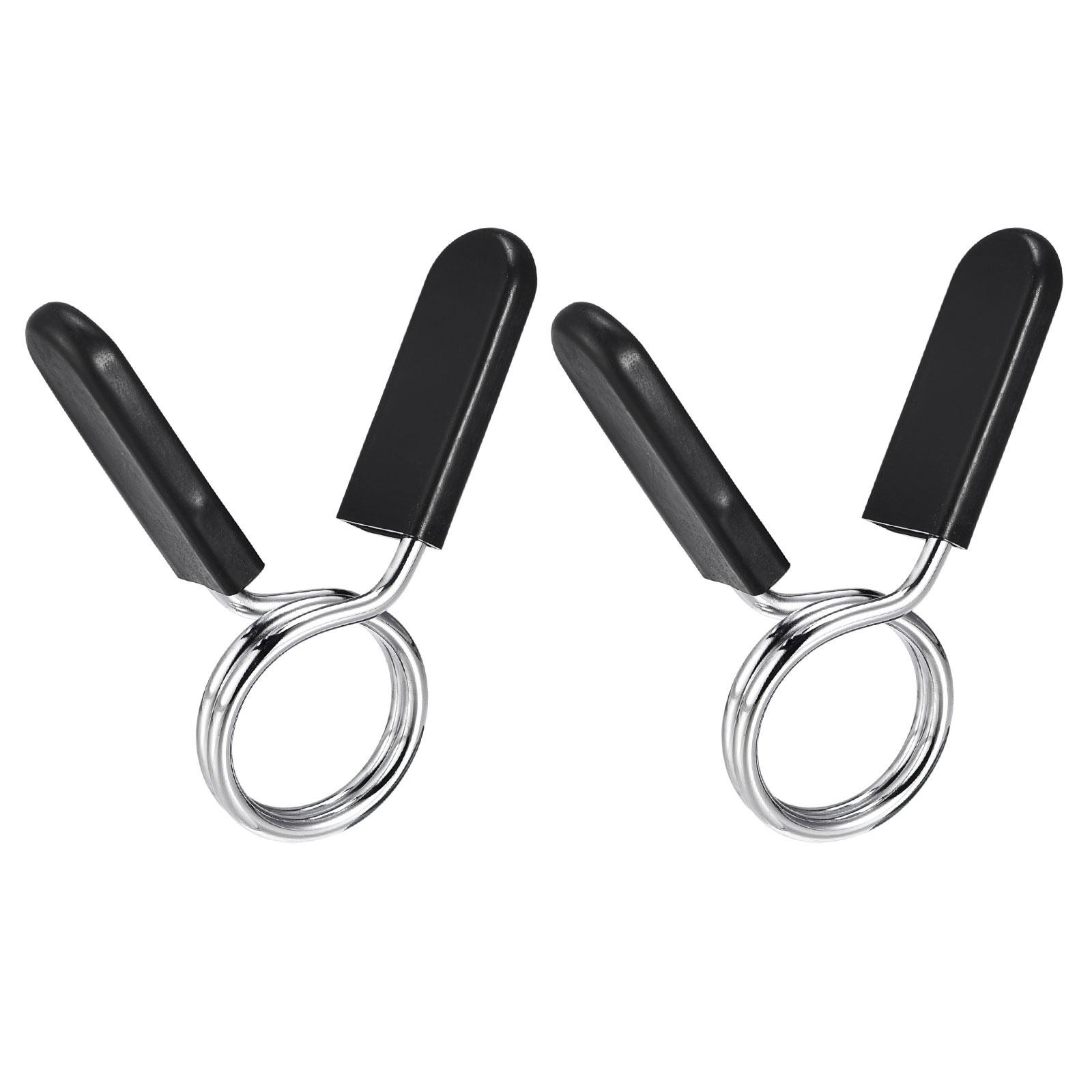 Spring clip collars, 2pcs 27mm gym weight barbell spring collar clip
