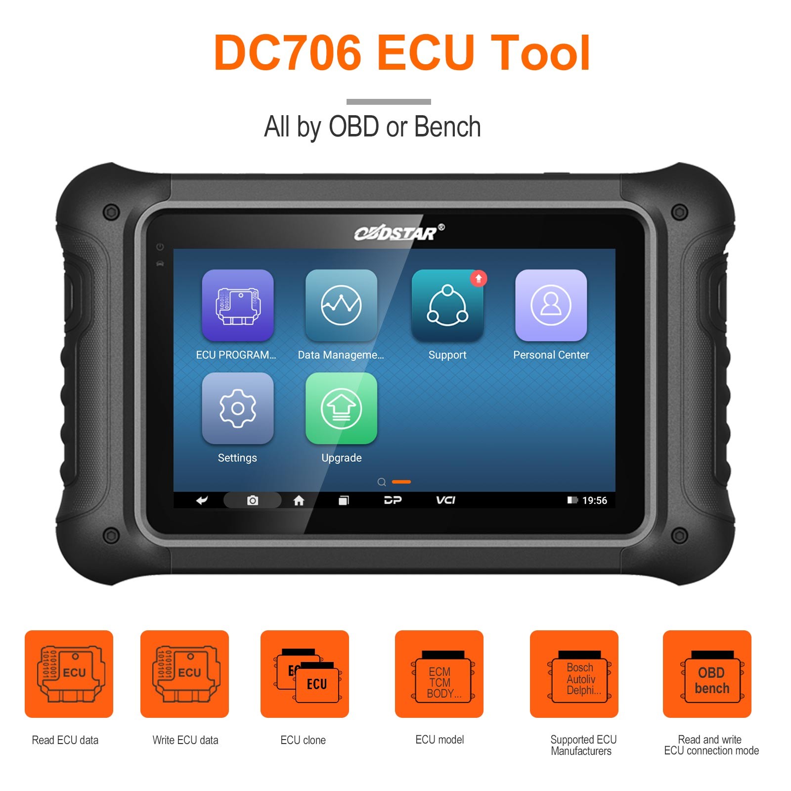 OBDSTAR DC706 E-CU Tool Full Version ECM +TCM +BODY +MP001 Programmer+ P003+ Kit