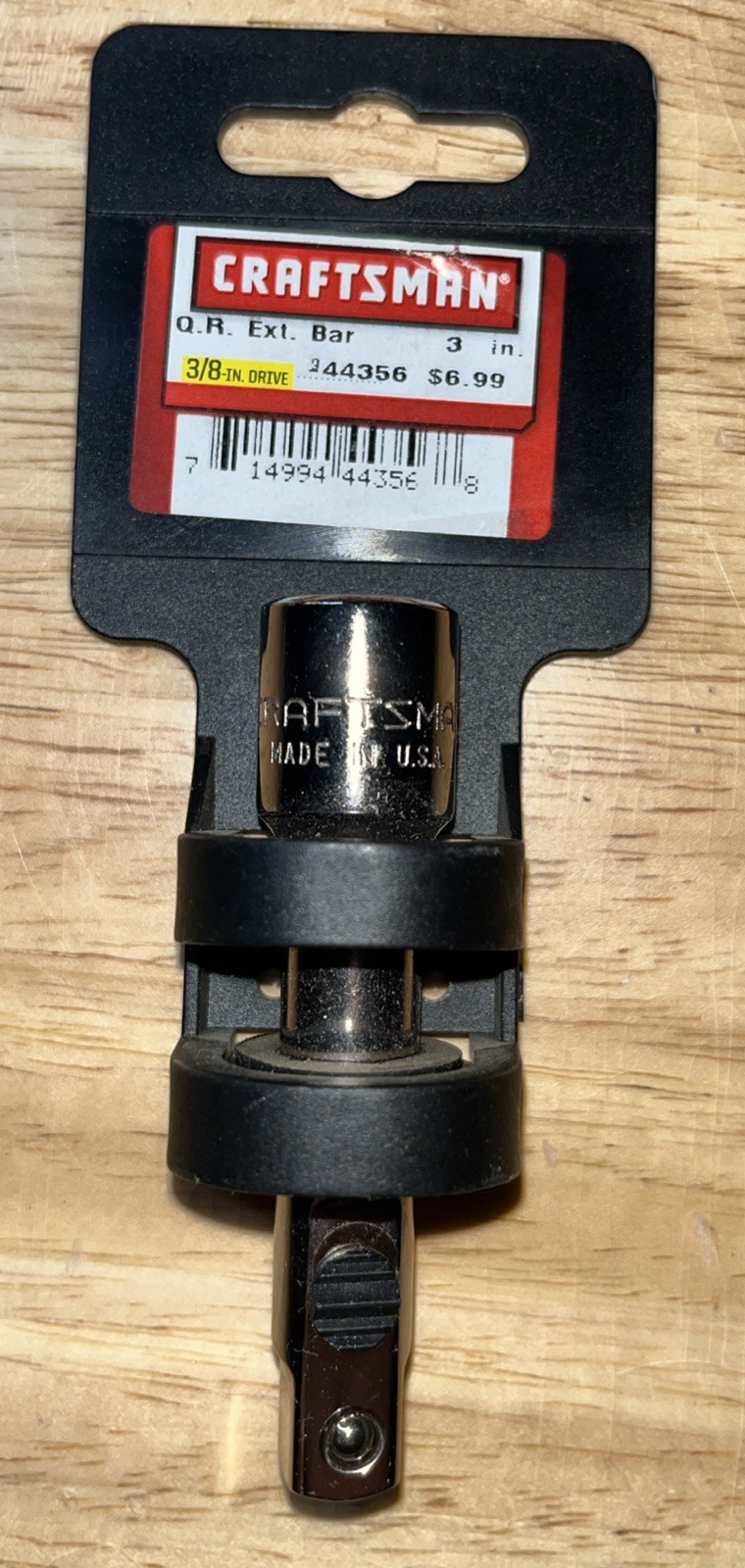 Craftsman USA 3/8 X 3” Quick Release Extension Bar 44356