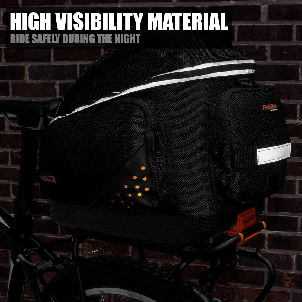 Ibera Bike Trunk Bag Rear Carrier Rack(Non Disc Brake Mount) Combo Quick-Release