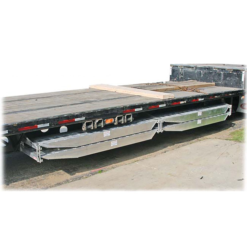 Semi-Trailer Loading Ramp Storage Brackets for Two 5" Thick Ramps - 18 " or 20"