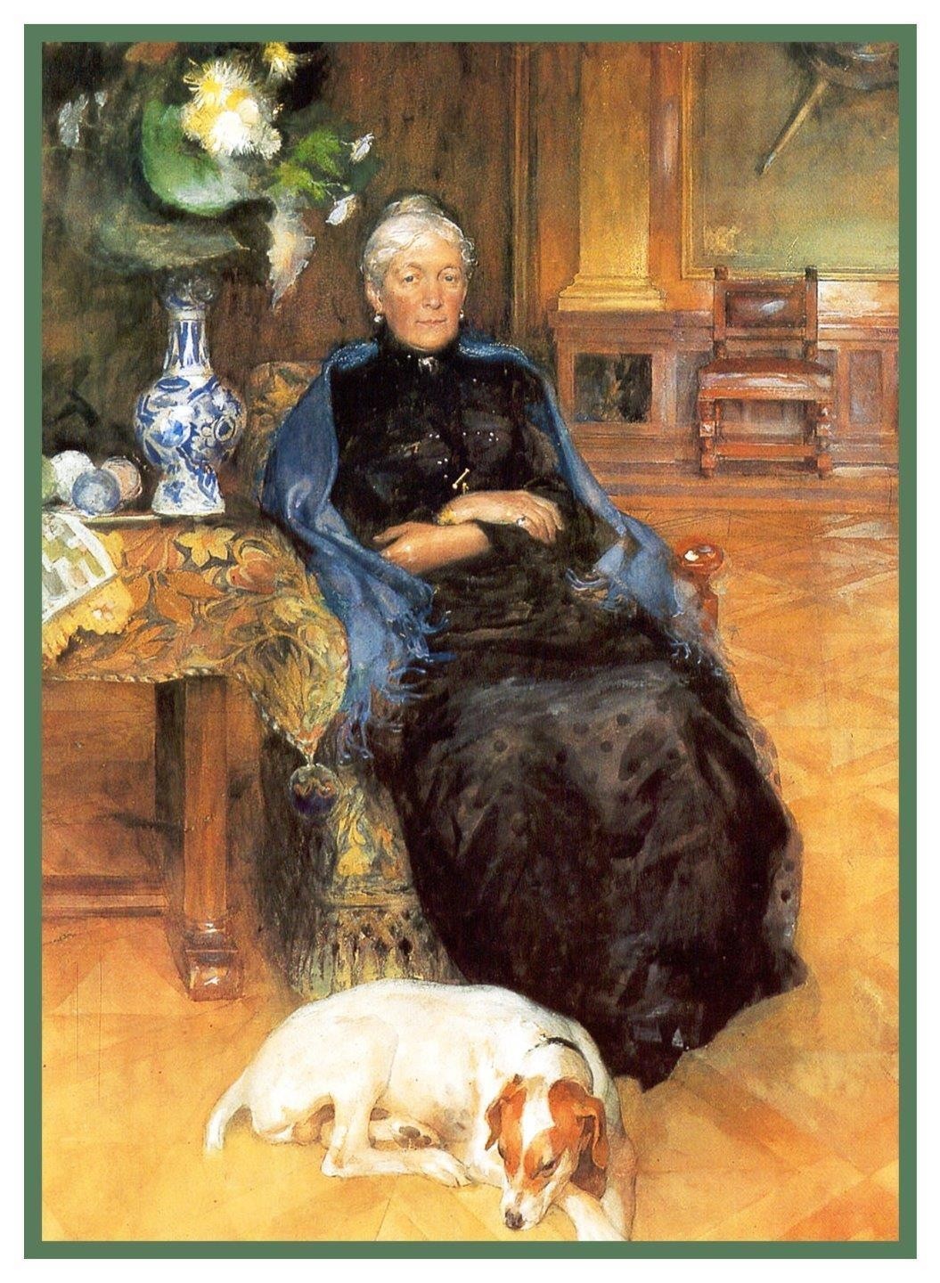 Carl Larsson Portrait of Gothilda Counted Cross Stitch Chart Pattern