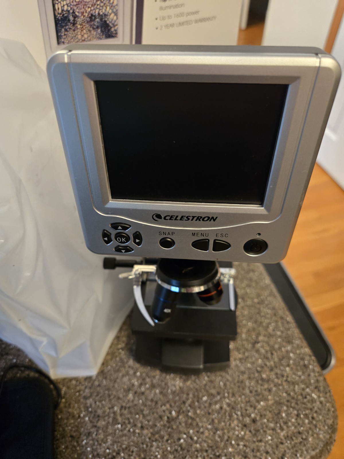 Celestron LCD Digital Microscope (44340) With Carrying Bag And Box