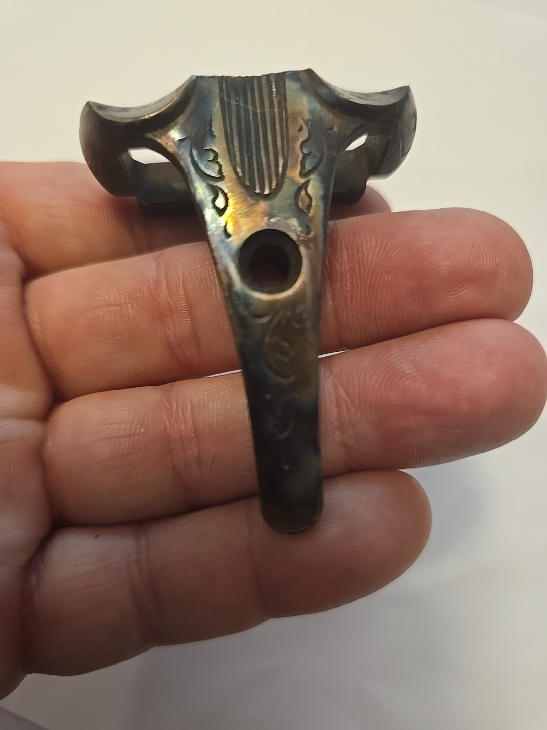 Antique Double Barrel Muzzleloader Barrel Tang. New. Engraved