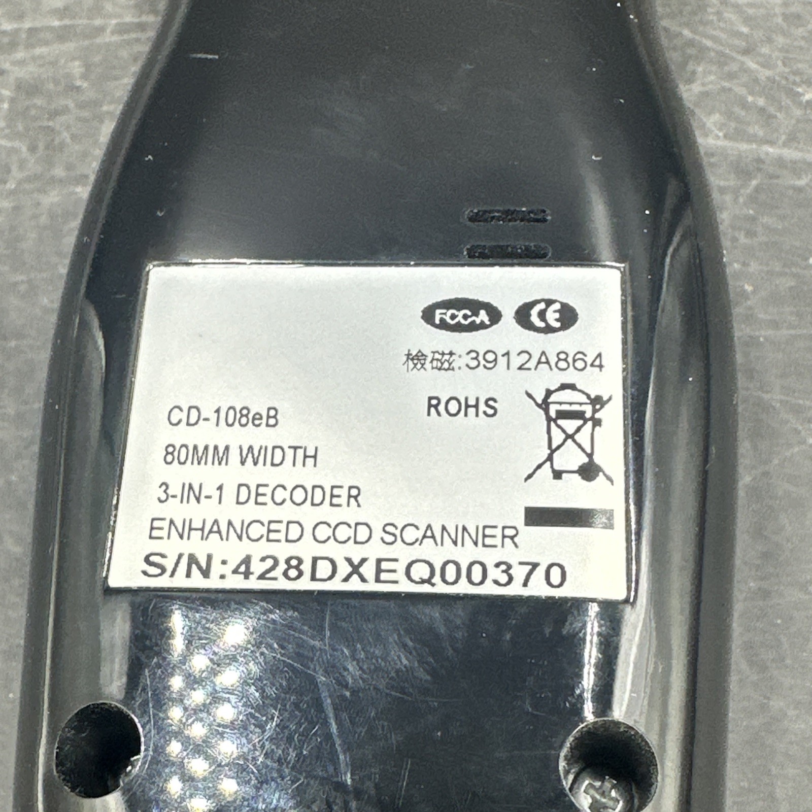 USB Barcode CD-108eB CCD Handheld Barcode Scanner 80mm