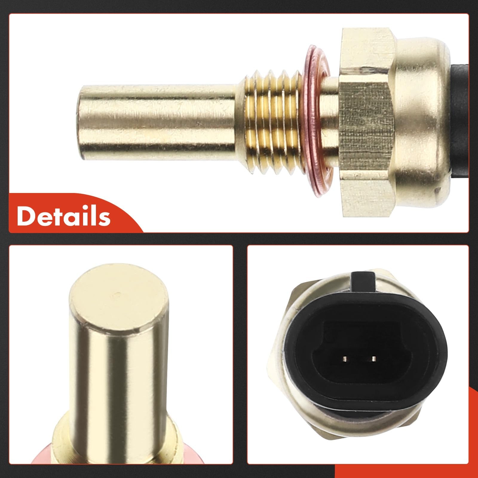 A-Premium Engine Coolant Temperature Sensor Compatible with Chevy, GMC,...