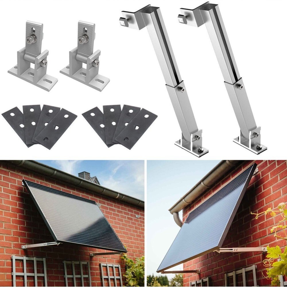 Solar Panel Roof Bracket Mounting Stand 15-30??-Adjustable Pv Fixings 1 Pair