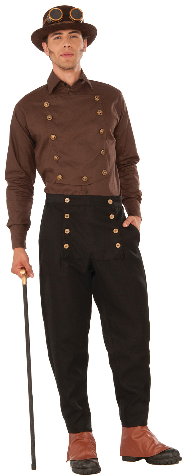 Men's Brown Steampunk Shirt - Forum Novelties
