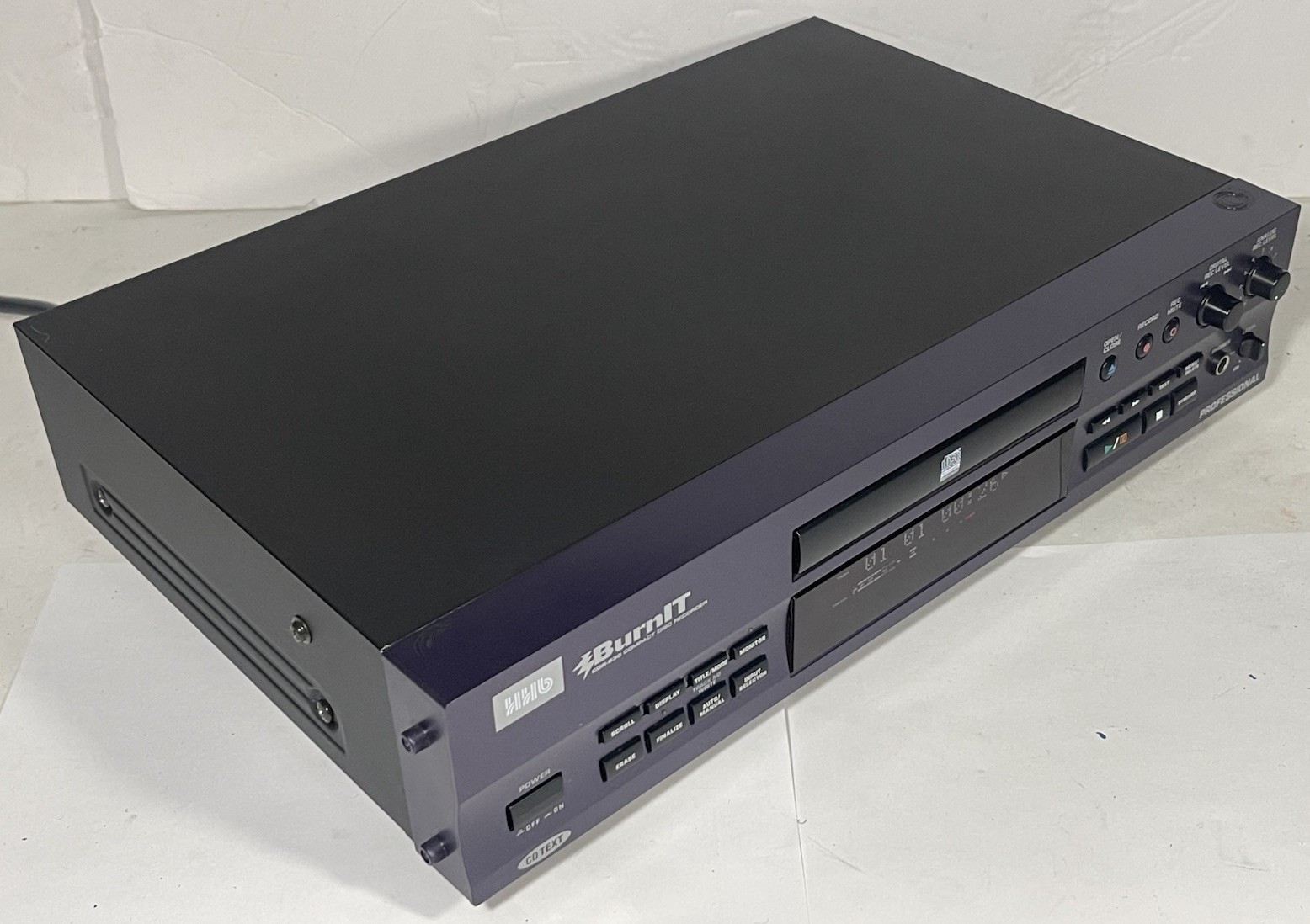 HHB BurnIT CDR-830 Professional Compact Disc CD Recorder W/ Remote & Manual