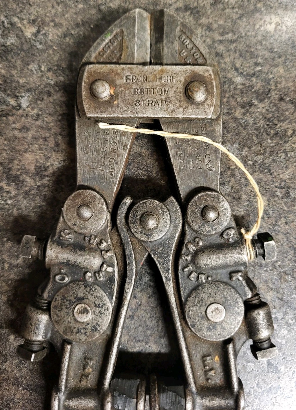 Antique 1909 HK Porter OK Cutter No. 10.3 Bolt Cutter , Heavy Duty Model RARE