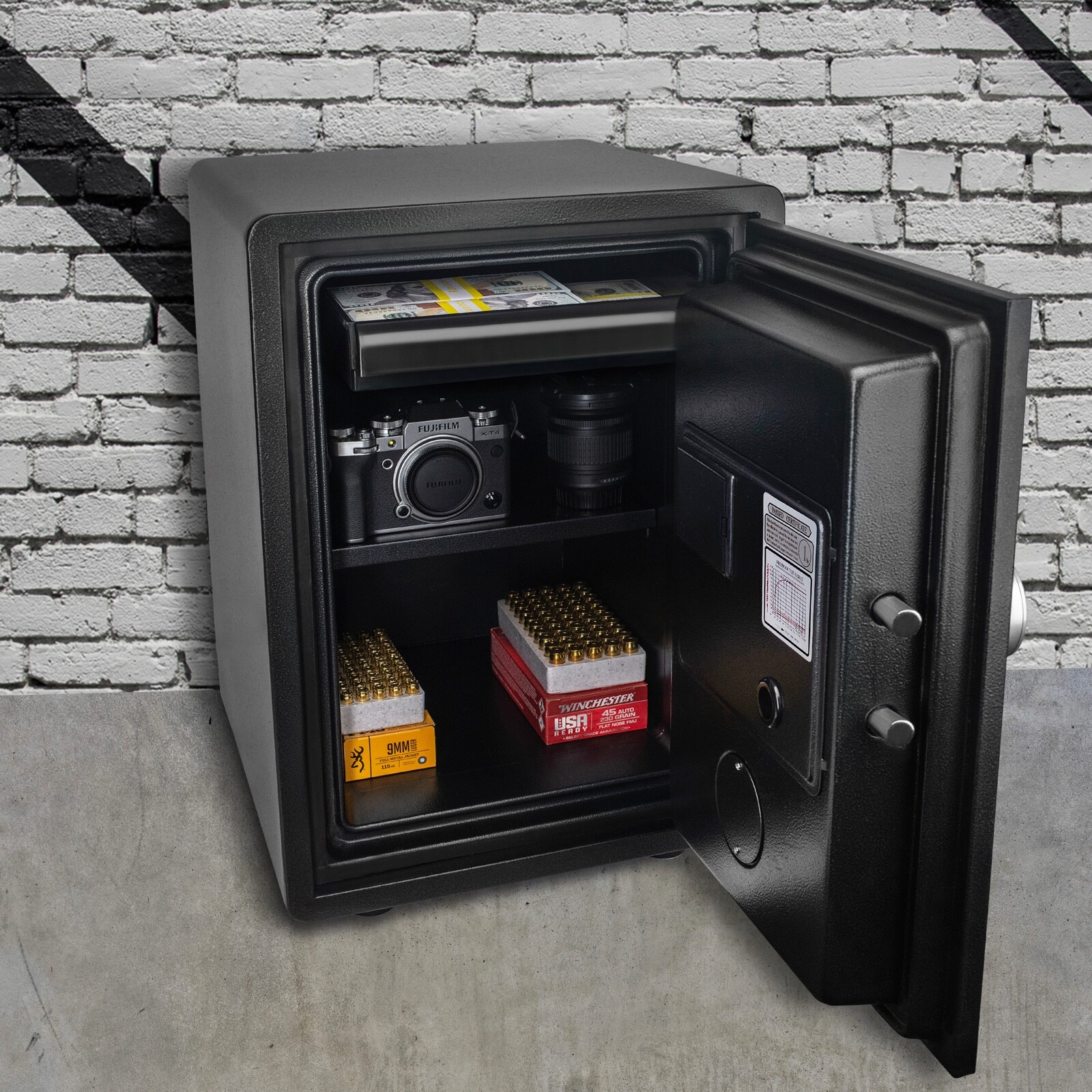Digital Biometric Fireproof Waterproof Safe Box for Home Office Cash Jewelry