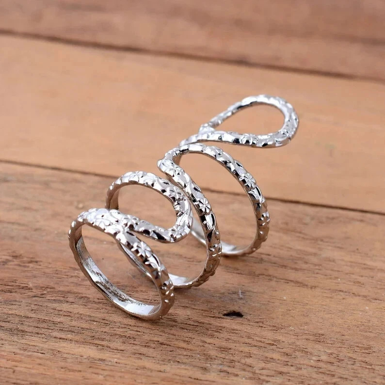 Arthritis Ring full Finger Ring Splint Knuckle Ring, 925 Silver Ring All Size R9