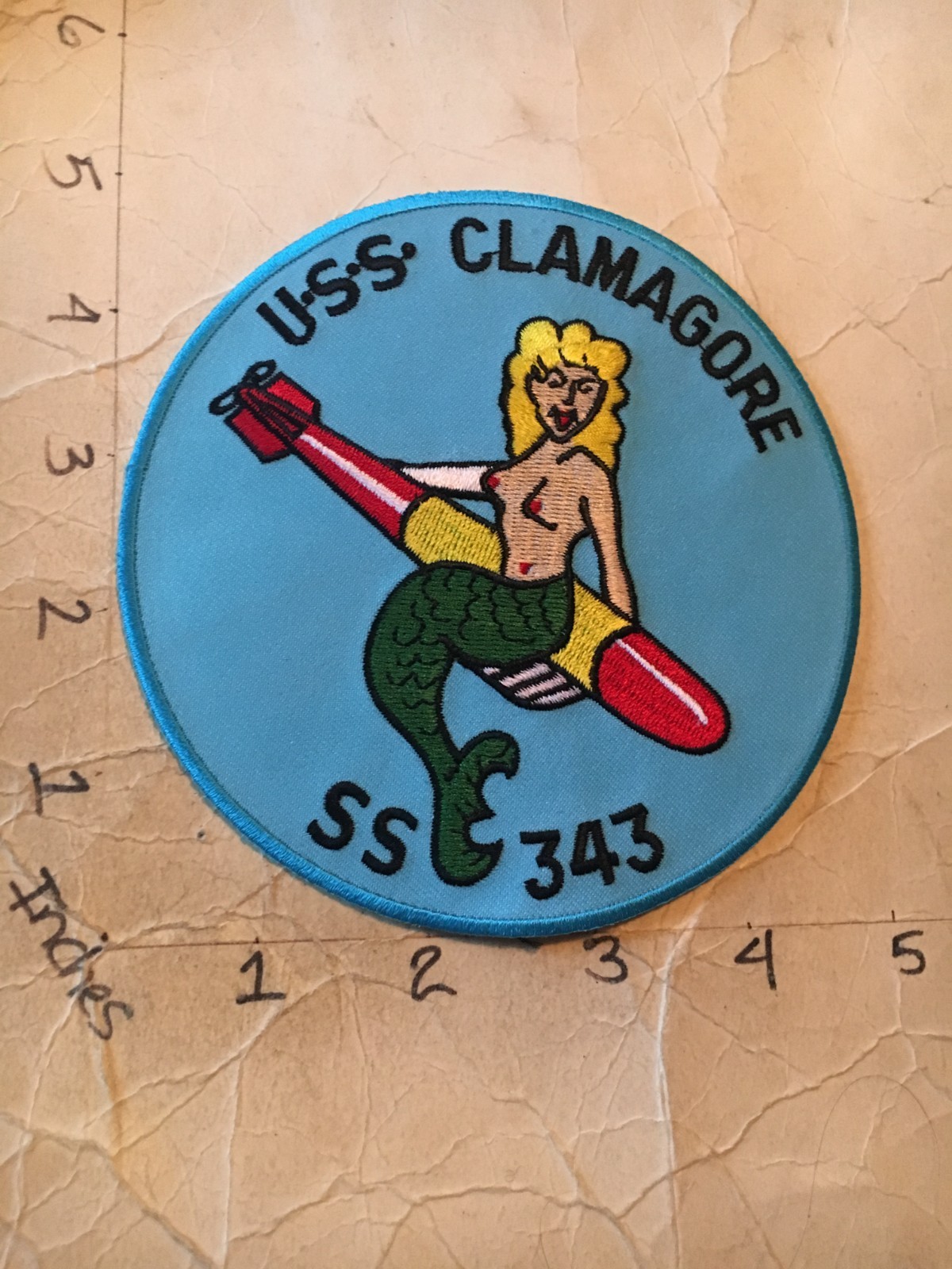 US NAVY USS Clamagore SS-343 Submarine Patch 8/1/25