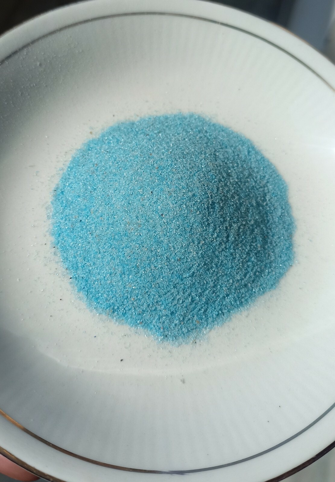 Natural Neon Apatite Fine Crushed Powder,Blue Apatite Crushed Inlay 600/1250 Cts
