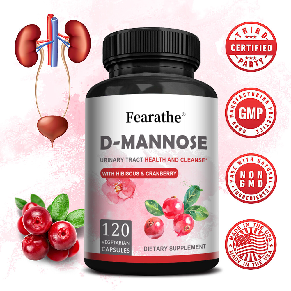 D-Mannose - Cranberry - Urinary Tract Support, Bladder Health, Cleanse & Detox