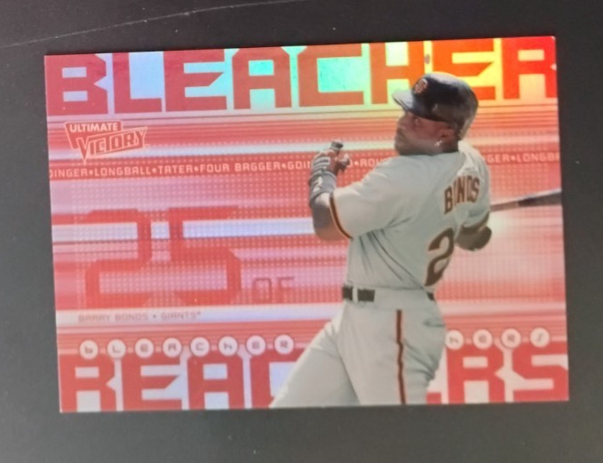 1999 U. D. Ultimate Victory Bleacher Reachers Barry Bonds Card #BR4 nr mint-mint