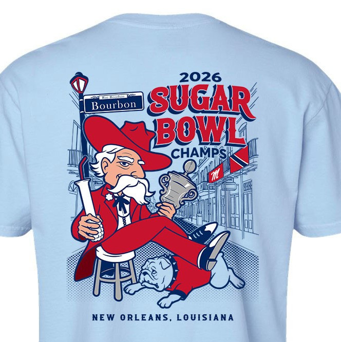 NWT Ole Miss 2026 Sugar Bowl Champs Comfort Colors® Unisex Gift For Fans