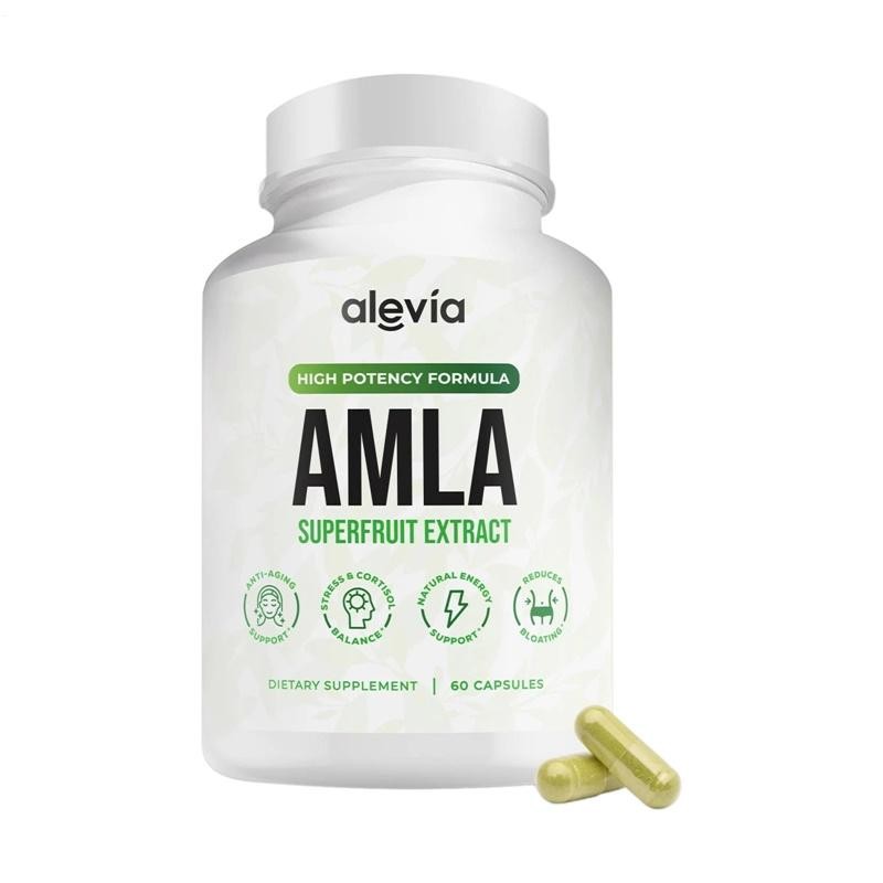Alevia Organic Amla Capsules 1000mg Indian Gooseberry Antioxidant Supple 60c