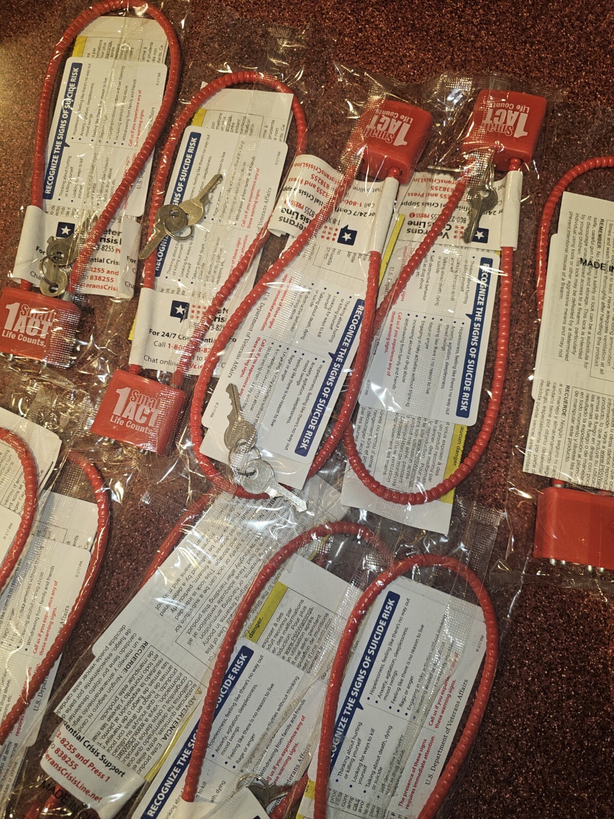 Rifle - Pistol Cable & Locking With Key New In Package Set L@@K!!! One Only