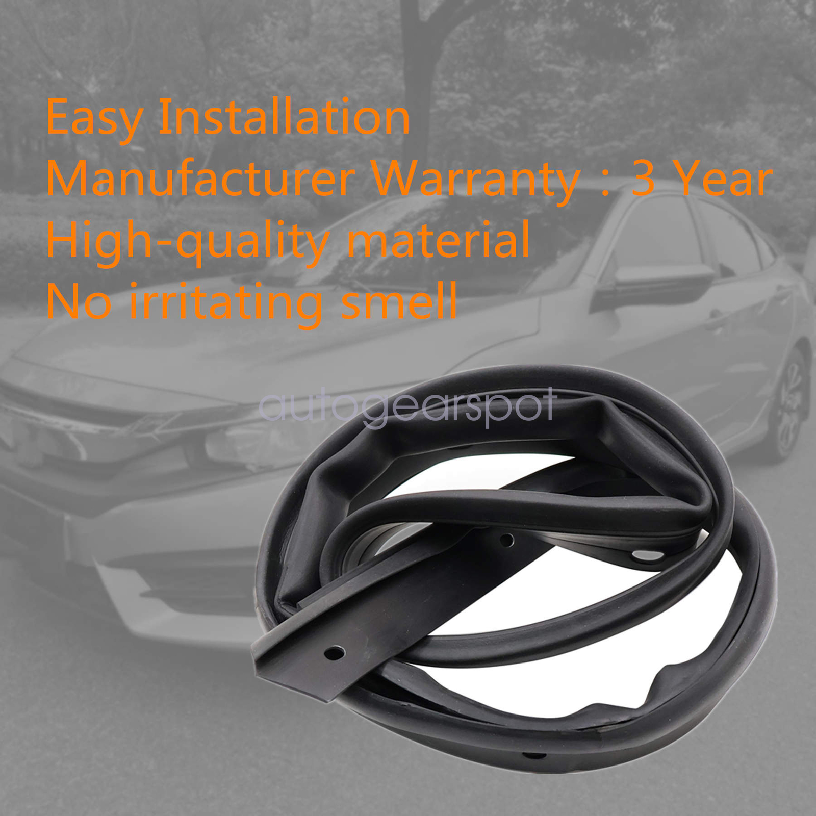 For Honda Civic 2016-2019 74146-TBA-A01 A Hood Seal Gasket Rubber Replacement