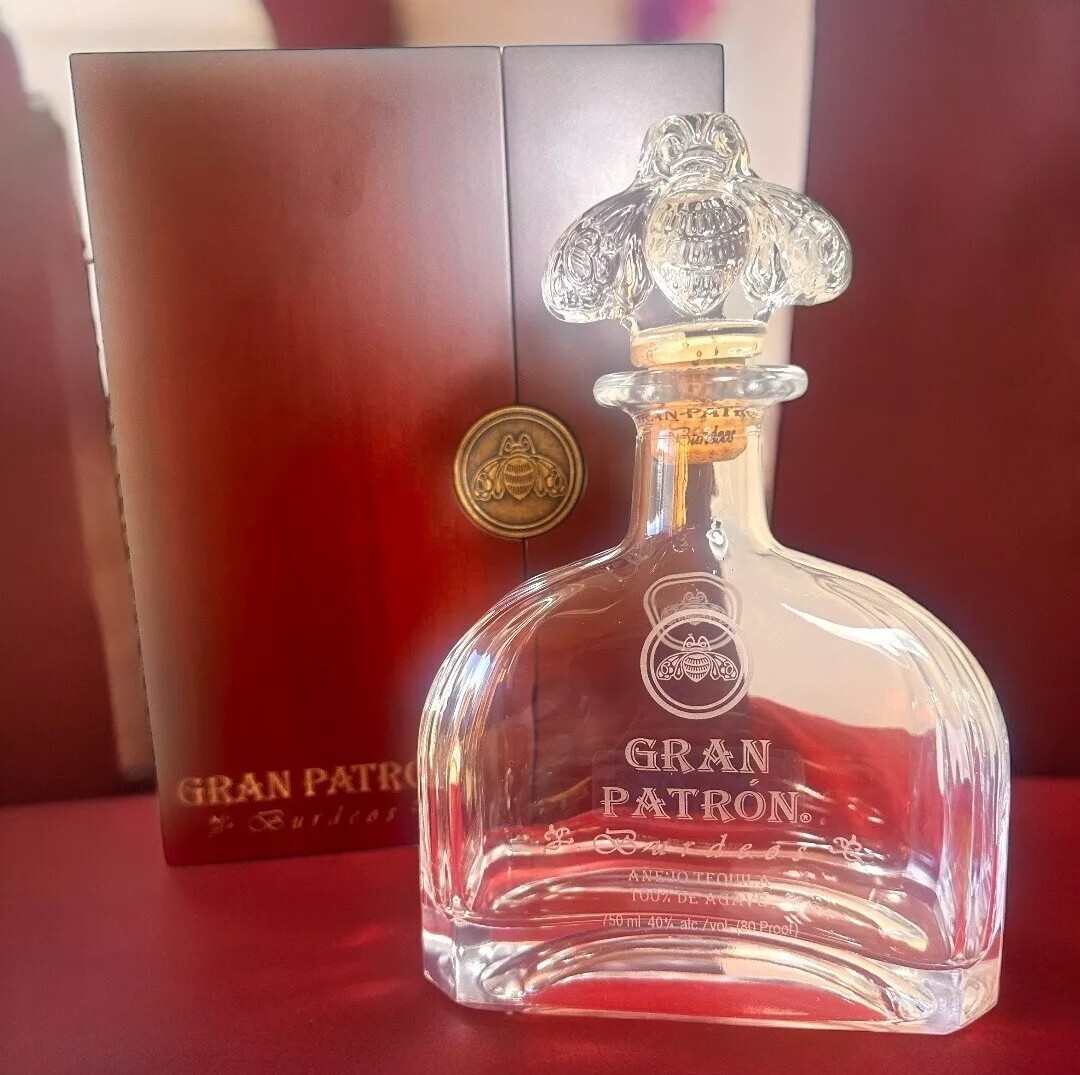 EMPTY Gran Patron Burdeos Empty BOTTLE W Box Collectible , 750 ML